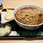 味奈登庵 - かけそば 大盛り＋いか天ぷら＋芋天ぷら！