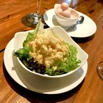 ヴォラーレ - ＊海老のタルタル（¥500）
＊ウズラ玉子のピクルス（¥500）