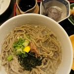 中国山地蕎麦工房 ふなつ - 釜揚げ蕎麦￥750