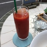 ヨガカフェ - セットの野菜ジュース 100円