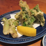 君想ふ暮らし - 「菜の花とタラの芽のフリット」(￥480)