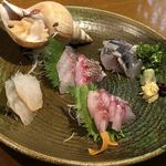 酒肴旬菜 おおあみ - お造り盛り合わせ