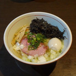 麺や 虎徹 - 虎徹そば（塩、細麺）780円 ＋ 黒バラのり 150円 ＋ 奥久慈卵の味玉 100円