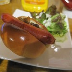 明石麦酒工房 時 - アメリカンフェアーメニュー、マンハッタンホットドッグ