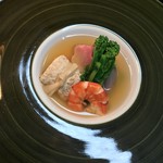 Wa No Ryouri Fuji - 海老芋とわらびの炊き合わせ