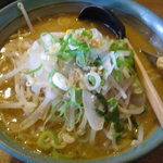 寿浅 - にんにくみそらーめん￥８００－＋大盛り￥１００－