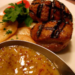 コンコンブル - 鴨胸肉のグリエとポテトのソテー　オレンジのソース