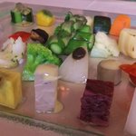 銀座 シェ・トモ - ２０１１年６月　山梨県産 無農薬野菜達　２８～３０種の盛り合わせ