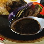 cafe Jorro - 黒カレー《鶏野菜》【Feb.2018】