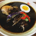 cafe Jorro - 黒カレー《鶏野菜》【Feb.2018】