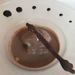 銀座 シェ・トモ - ２０１１年６月  フォンダンショコラスープ仕立て