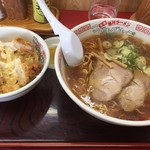 旭川ラーメンこぐまグループ - 料理写真:醤油ラーメンとミニカツ丼