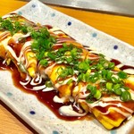 鉄板DINING O - 「豚平焼き」(通常価格580円)。