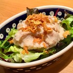 鉄板DINING O - 「「牛すじ手作りポテトサラダ」(通常価格480円)。
