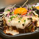 鉄板DINING O - お好み焼きの別アングル。