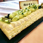 伊丹シティホテル - メロンショートケーキ＠たっぷりの生クリームとメロンの上品なショートケーキ