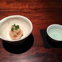 蕎麦懐石 無庵 - カワハギ肝和え