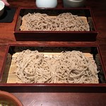 蕎麦懐石 無庵 - 碾きぐるみせいろそば（上）、せいろそば