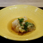 祇園 にし - 油物　河豚の白子と蕗の薹の揚げ出し