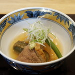 祇園 にし - 煮物　淀大根と鴨の治部煮