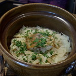祇園 にし - 釜飯　ぐじとと筍の土鍋ご飯　徳島の筍の新物