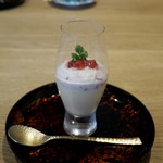 祇園 にし - イチゴのムースのプリン