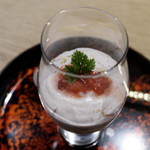 祇園 にし - イチゴのムースのプリン