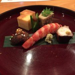 日本料理 たかむら - あさりと春菊の胡麻寄席