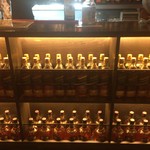 お酒の美術館 - カウンター足下