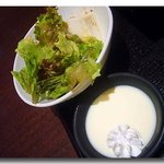 豆富創作料理 茂蔵 - 豆腐サラダ・豆乳プリン