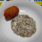 小倉かまぼこ - ギョーザ巻&あかもくの天ぷら(*´∀｀)ﾉ