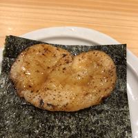 鮨 十兵衛 - 平貝の磯辺、ハート型