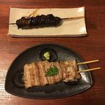 鰻はし本 - ひと口白焼串とひれ焼