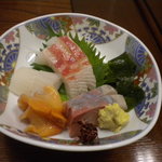 松本 - 鯛、赤貝等の刺身