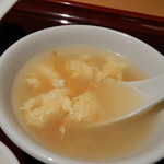 中国大明火鍋城 - トマトと玉子の中華スープ