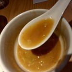 杏と桜 - 【2018.3.10(土)】つけ麺(並盛・220g)1,242円のスープ割り