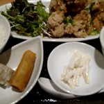 恵比寿餃子 大豊記 - 若鶏の唐揚葱ソース定食