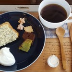 Kafe Rarugo - シフォンケーキとコーヒーセット