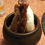 焼肉ホルモン焼き 居酒屋ワールド - つぼ漬け骨付き豚カルビ