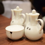 糖朝 - 卓上。点心をオーダーすると登場