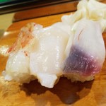 Oga zushi - ほたても美味しい。