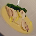 ロテスリーレカン - ７５００円コース（７５００円＋サービス料＋税）の『平目のヴァプール　白ワインソース』２０１８年２月