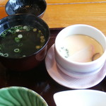 お食事処　さんぽう - 茶碗蒸しと汁もの