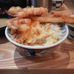 日本橋 天丼 金子半之助 本店 - 半熟たまごと上げ底丼
