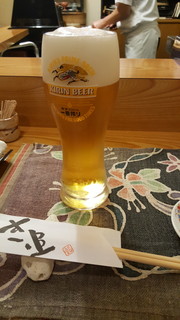 Sushioi - 先ずは、ビールで