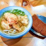 うどんや まるちゃん - かしわ天うどんと、フィッシュカツ