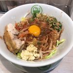 自家製麺ラーメン もりきや - まぜの助 小 ニンニク 小辛 ¥750 