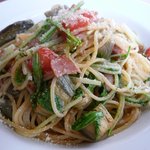 ジラソーレ - なすとベーコンと水菜のパスタ