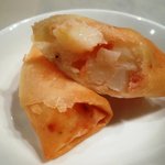 當華邸 - 本日の揚げ物（明太ポテトの春巻）