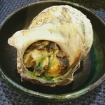 千石寿司 - サザエの壺焼き
